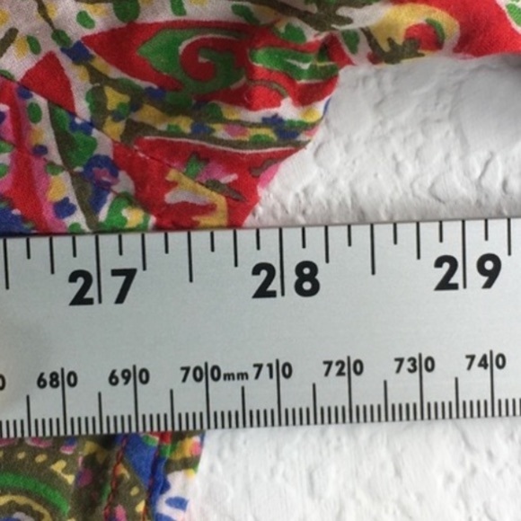 Ralph Lauren Paisley Button Shirt Plus Women Size 3X Multicolor Red - Picture 7 of 12